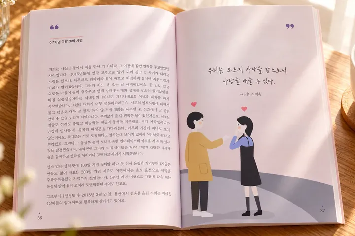 36–37쪽 이*기념 님의 사연 펼침면