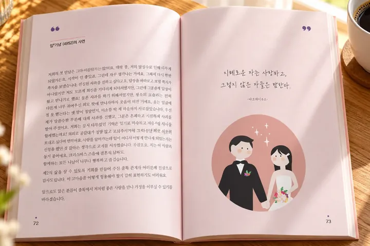 72–73쪽 임*기념 님의 사연 펼침면